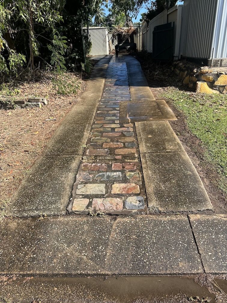Narrow Outdoor Concrete Walkway — I Do It All in Caloundra, QLD