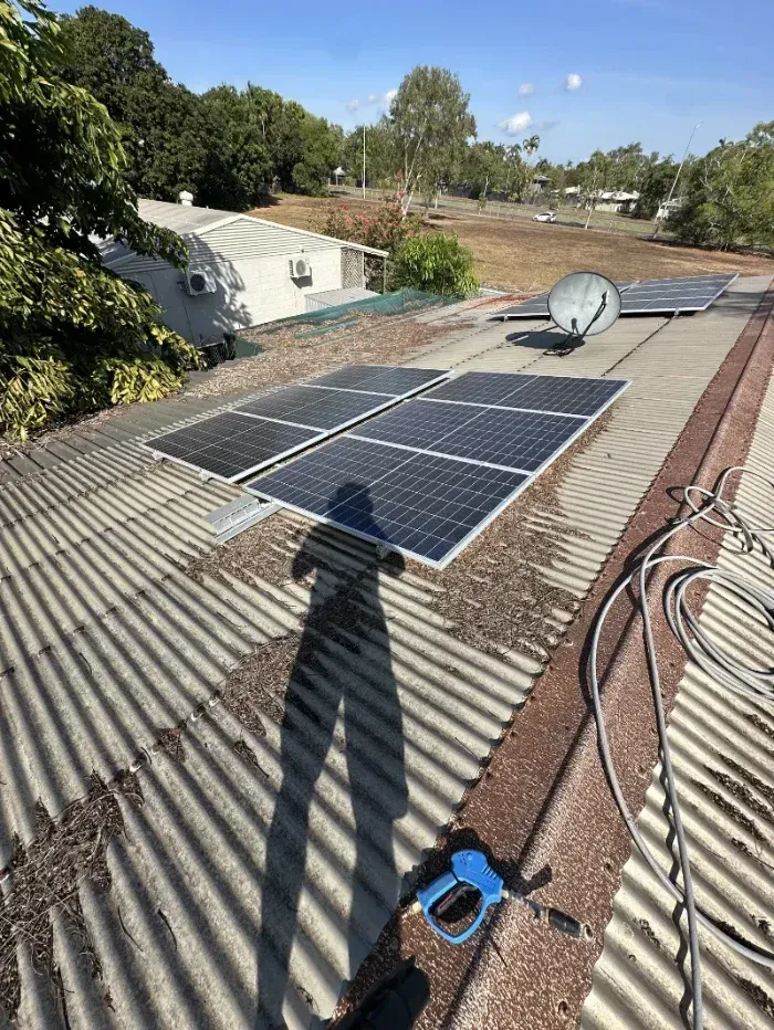 Solar Panels Installed on a Corrugated Metal Roof — I Do It All in Caloundra, QLD
