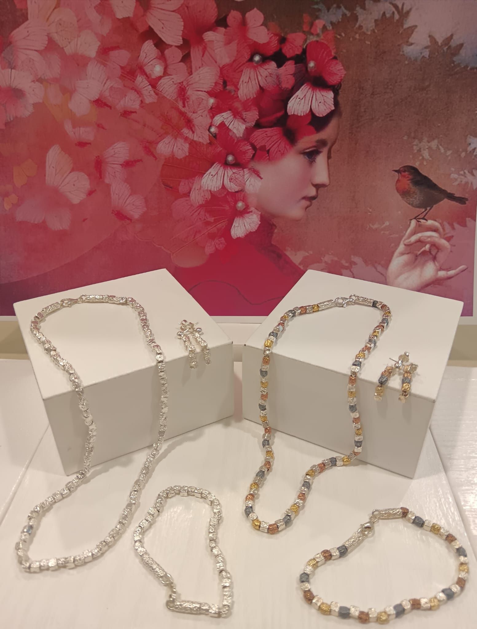 Bracciale oro bianco 18 kt e diamanti