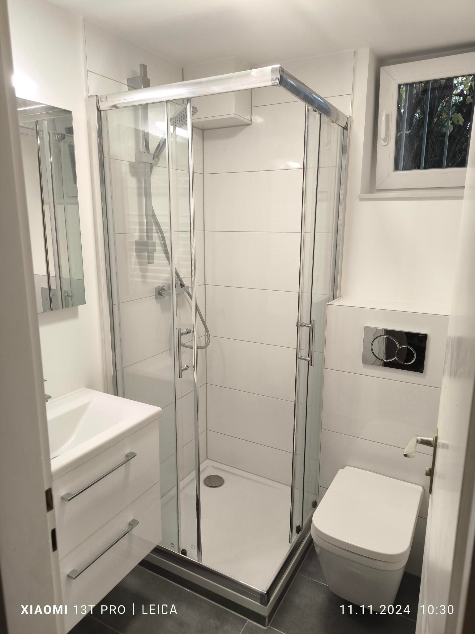 Innenansicht einer Dusche