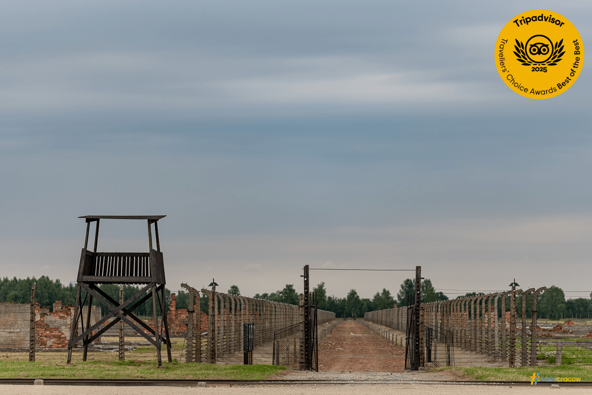 Auschwitz concentration camp entrance