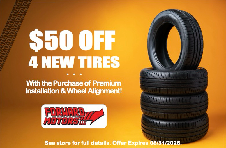 New Tires Coupon | Forward Motors