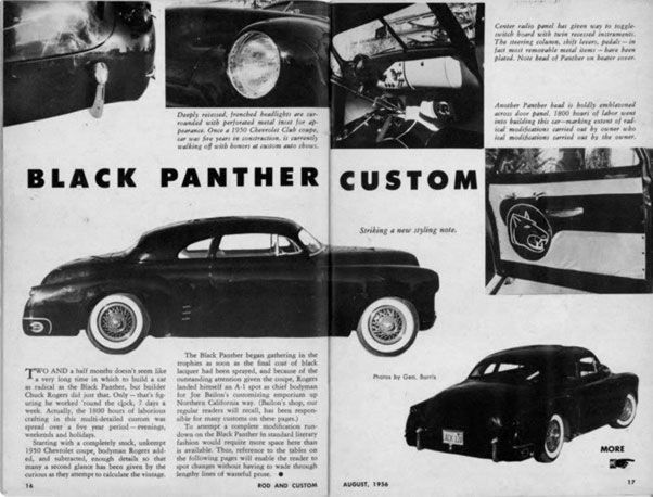 Black custom car,