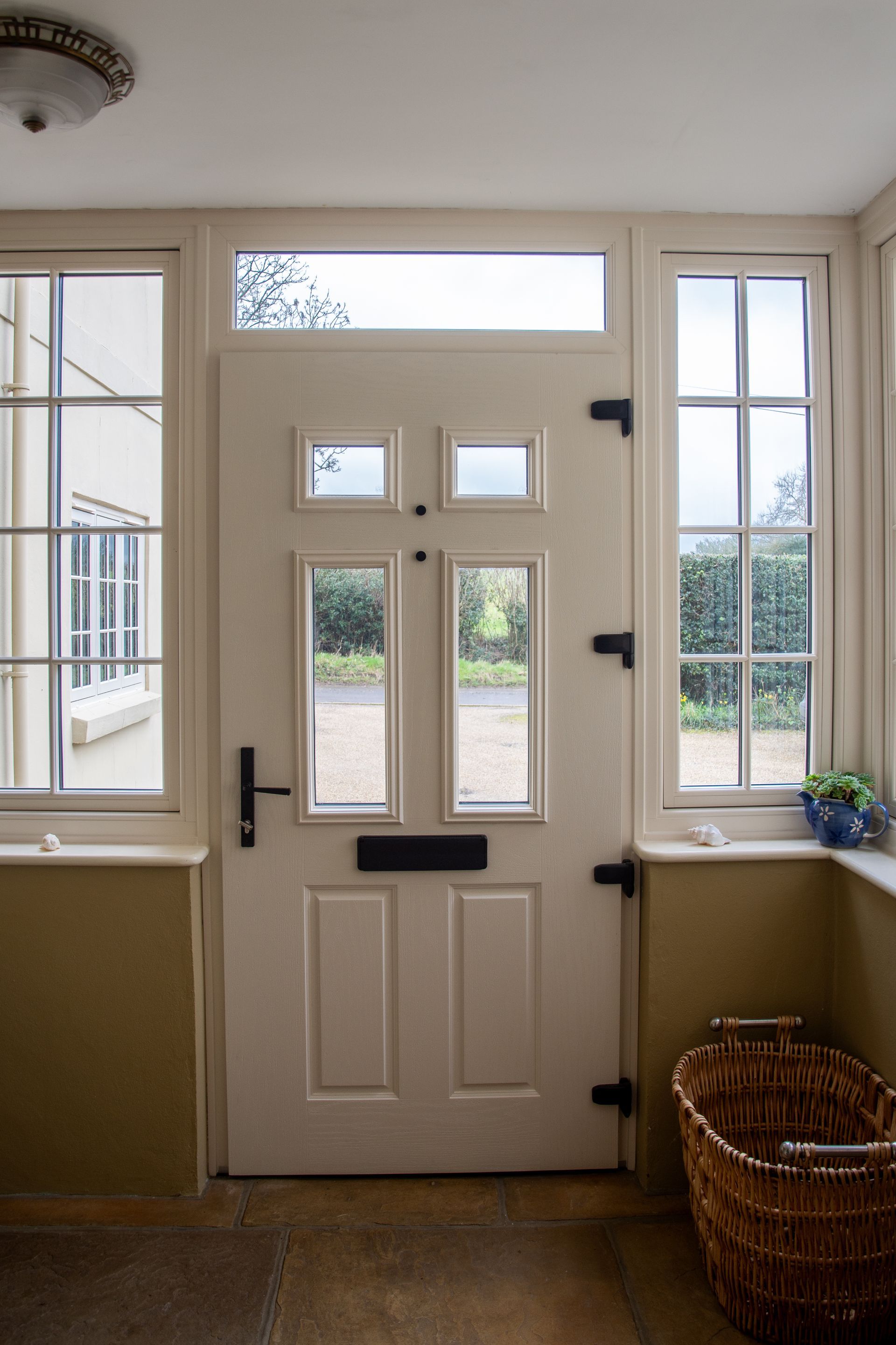 inside of composite door white