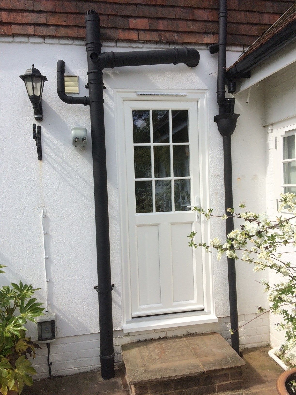 white pvc door