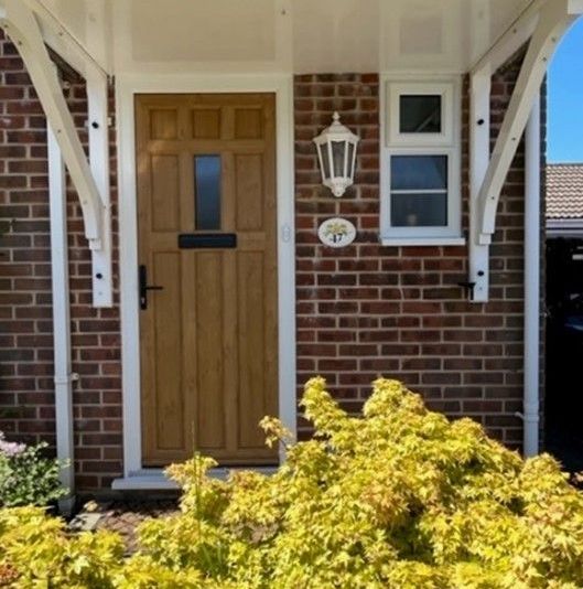 light oak pvc door