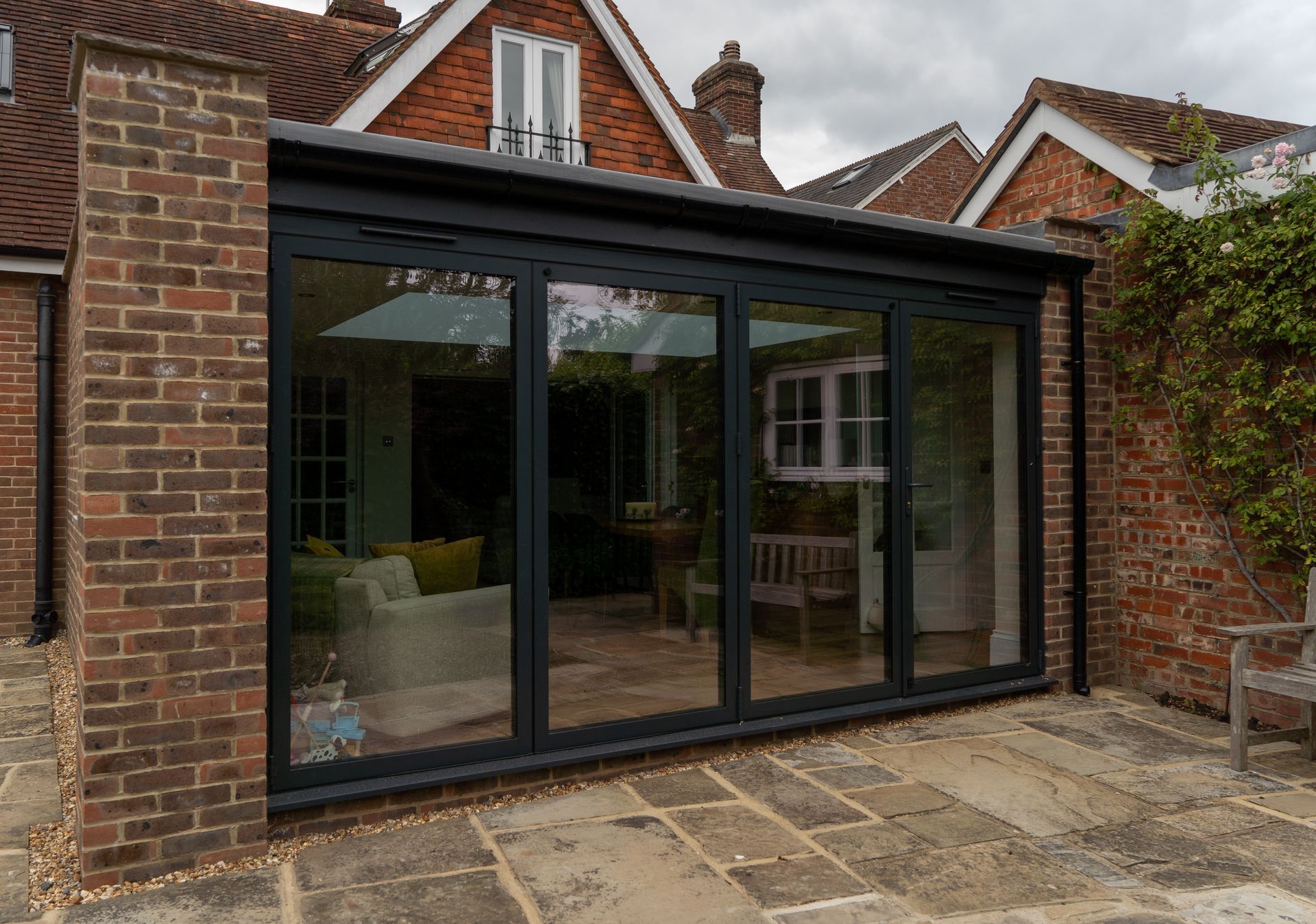 Orangery exterior, anthracite grey in Sussex