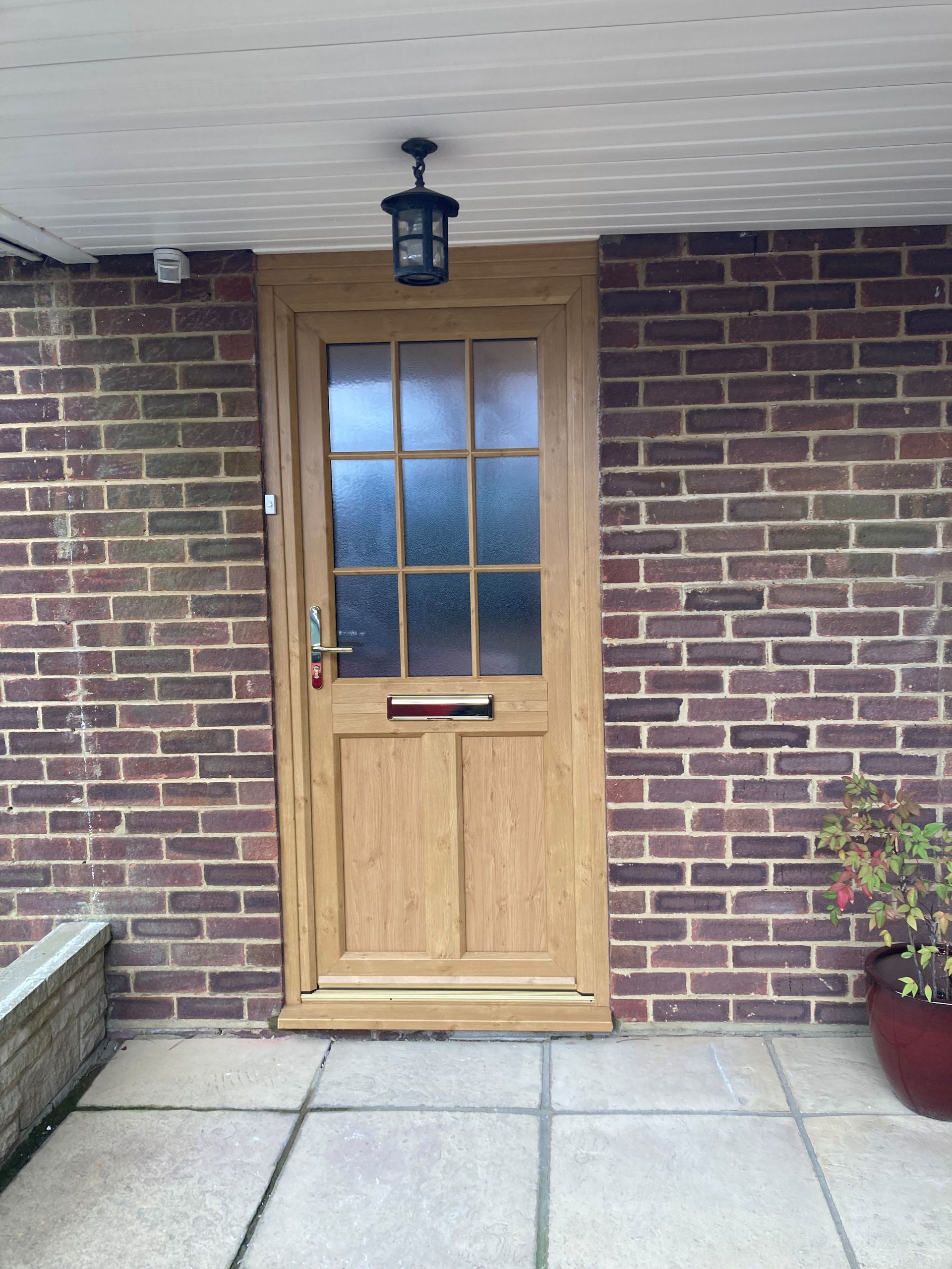 light oak pvc door