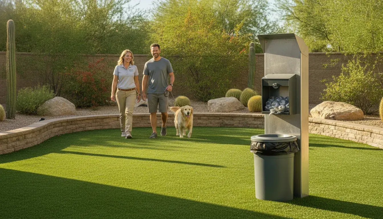 Community pet waste solutions for a clean HOA dog relief area