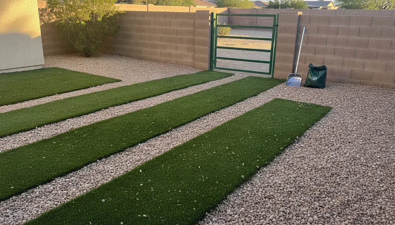 Las Vegas backyard side gate, the access that shapes dog poop Las Vegas cost on a first visit