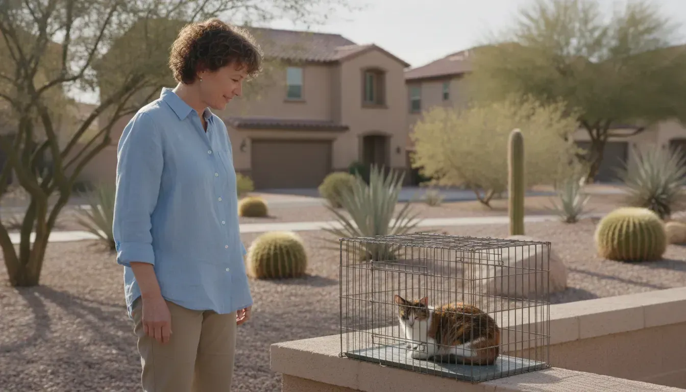 Humane feral cat trap rental coordination for a Las Vegas HOA community