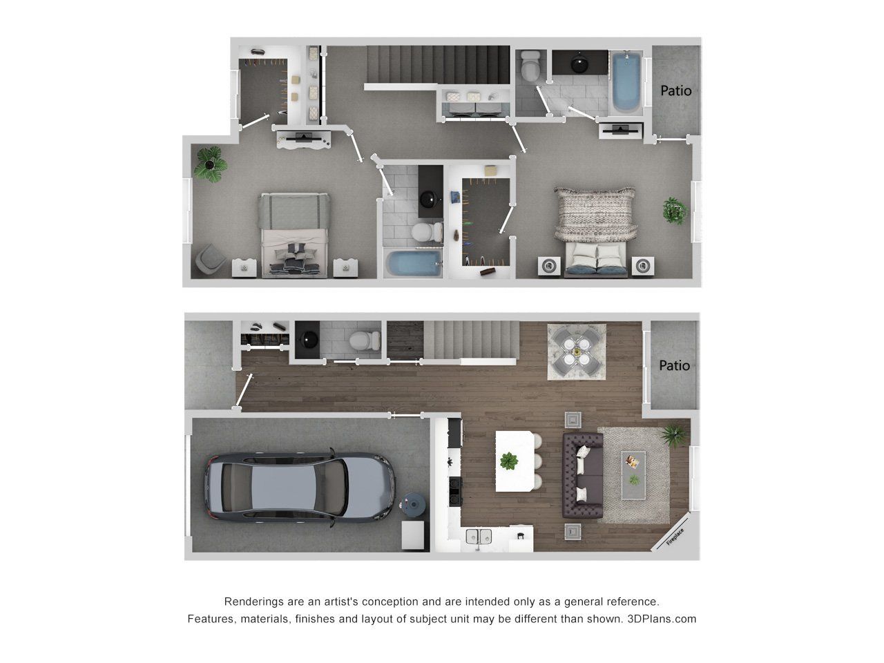 2x2 floor plans