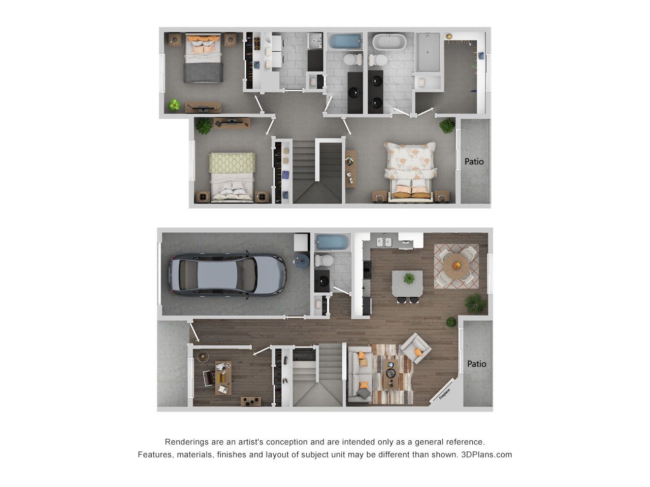 4x3 floor plans