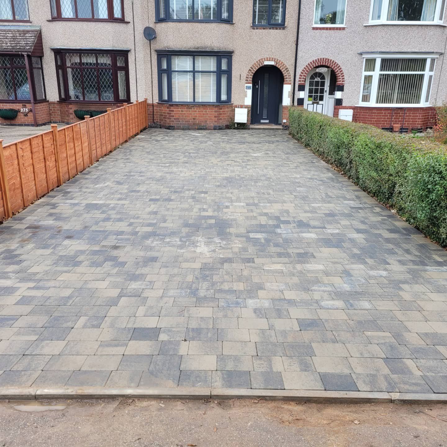 DNA Landscapes Coventry grey block paving for front garden in Coventry