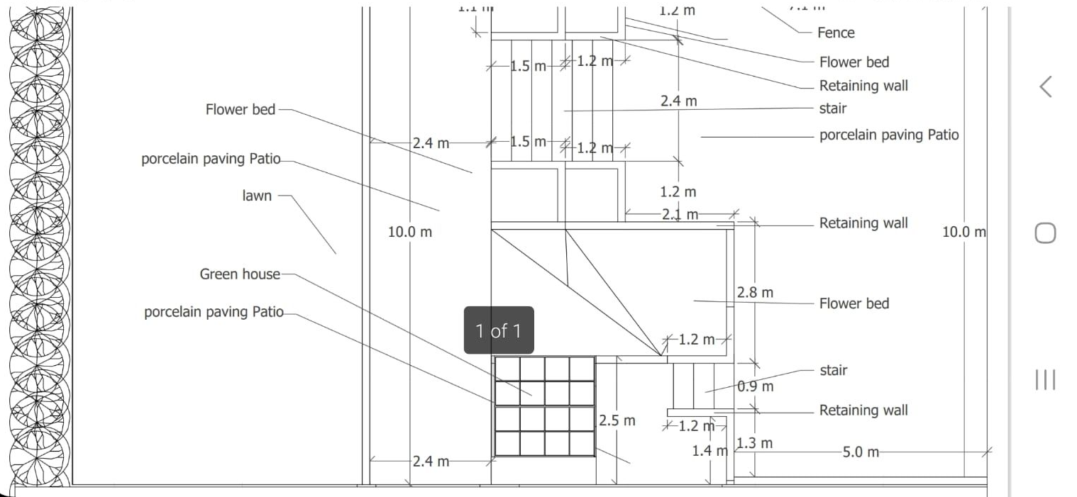 DNA Landscapes preliminary 2D outline sketch of your garden design
