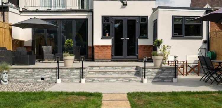 After landscaping had been completed in the Earlsdon garden