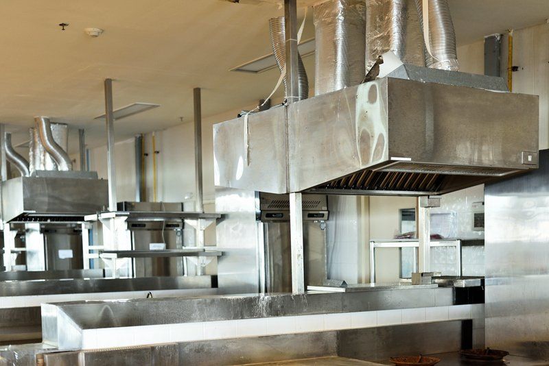 Cooker Hood in Industrial Kitchen