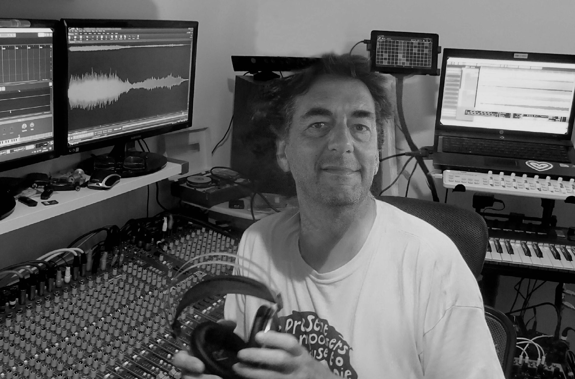 MiE Fielding in the recording studio