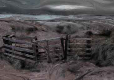 Boulmer gate by MiE Fielding. Limited edition signed print. From the book 'The Sound of a Landscape'. Boulmer gate by MiE Fielding. Limited edition signed print. From the book 'The Sound of a Landscape'.