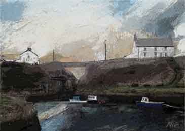 Seaton Sluice by MiE Fielding. Limited edition signed print. From the book 'The Sound of a Landscape'. Seaton Sluice by MiE Fielding. Limited edition signed print. From the book 'The Sound of a Landscape'.