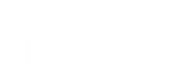 Novo Creative Services logo in white color,