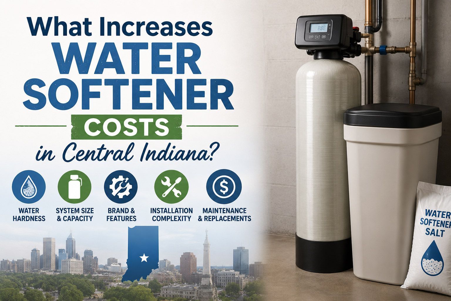 What Increases Water Softener Costs in Central Indiana What Increases Water Softener Costs in Central Indiana