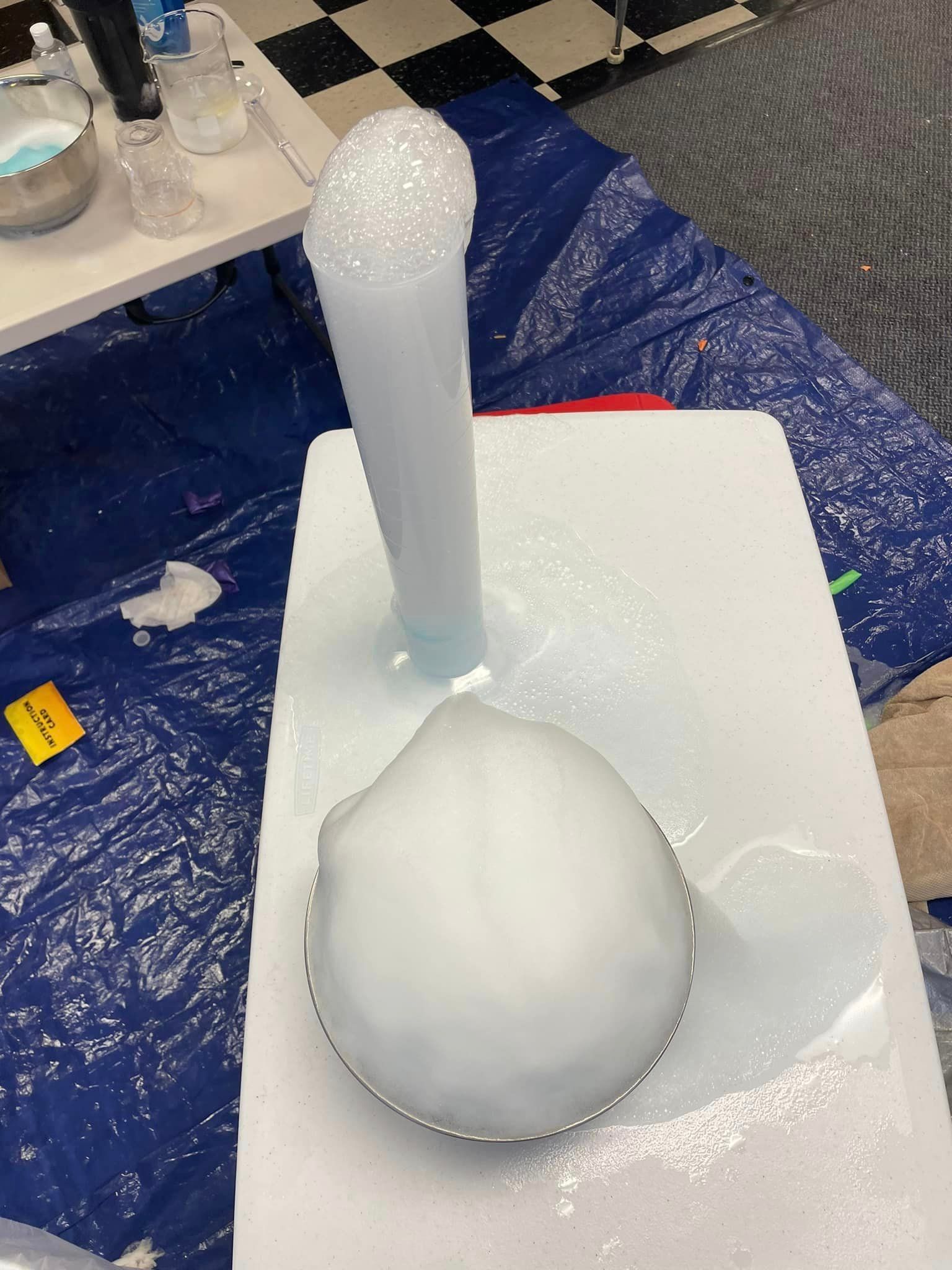 bubble in a beaker