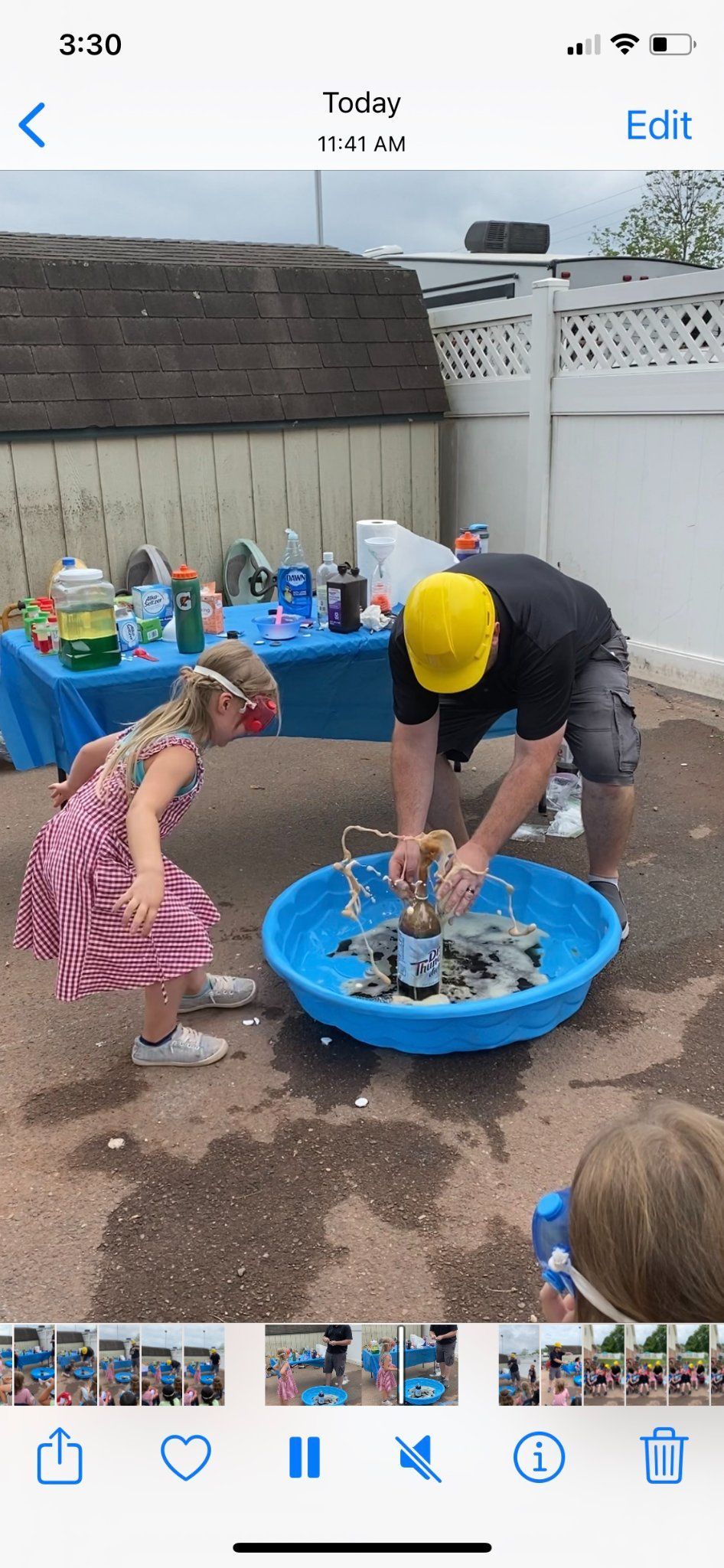 backyard science experiment

