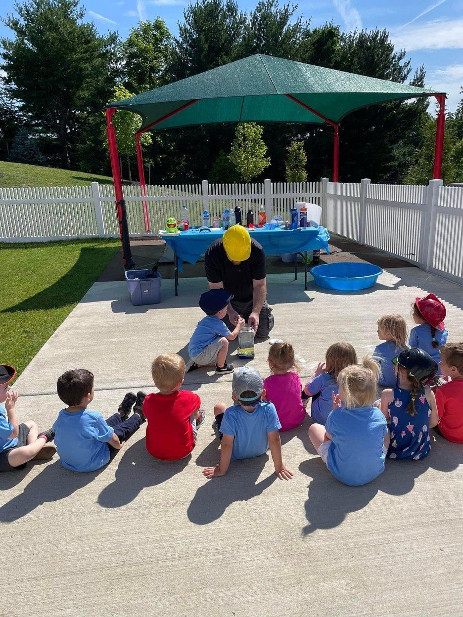 outdoor science setup