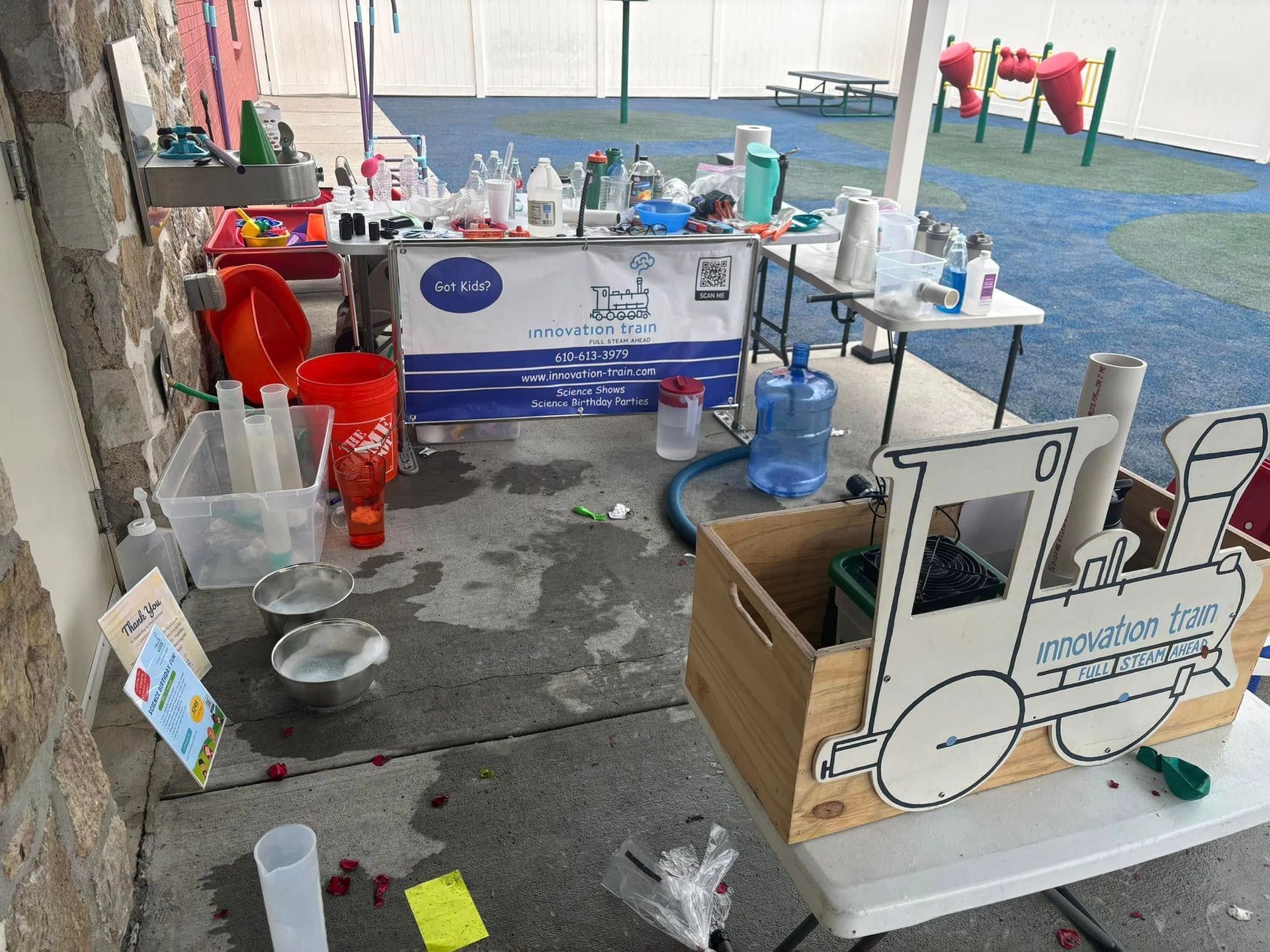 innovation train ready for a science show