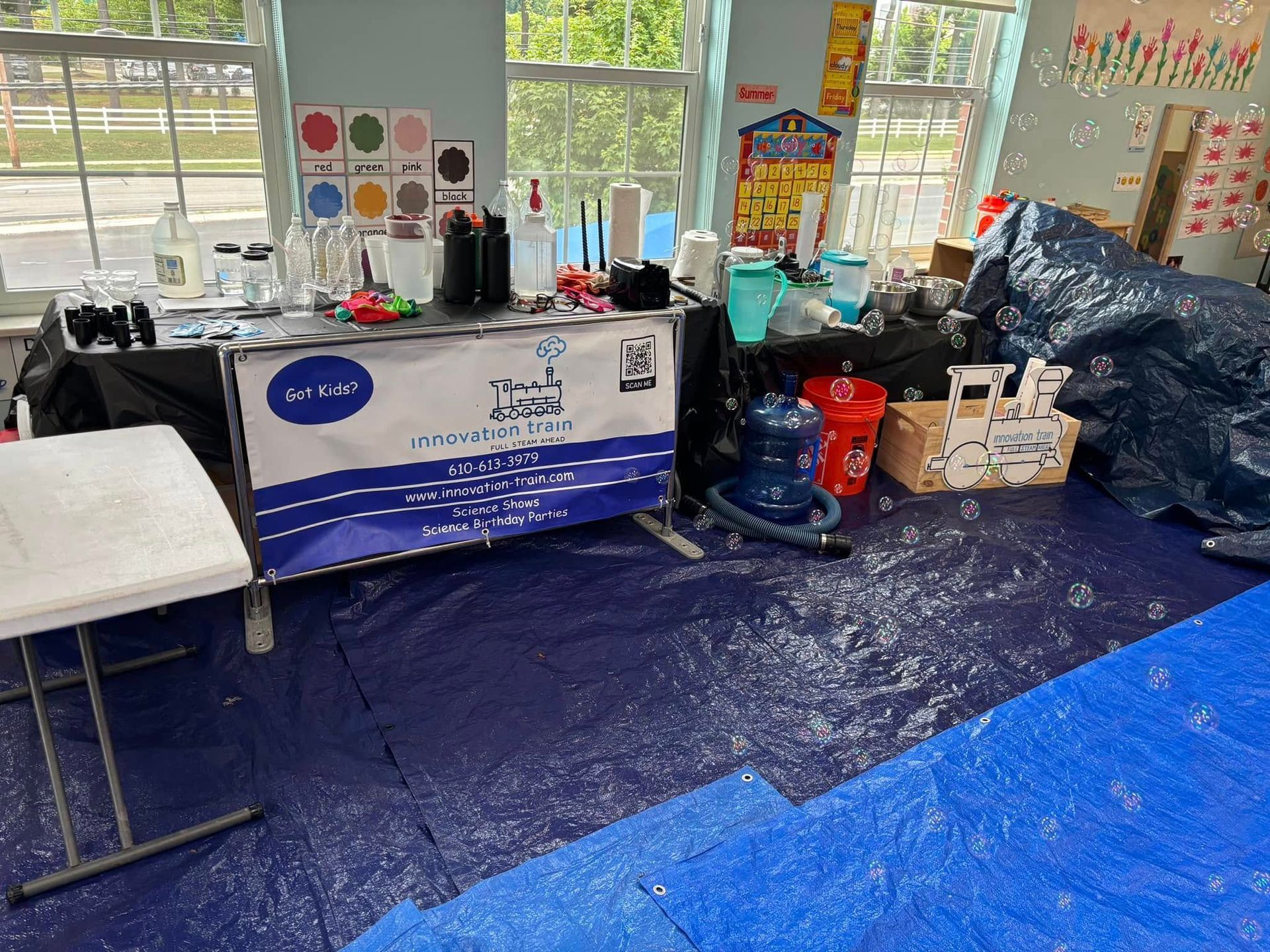 full science show setup