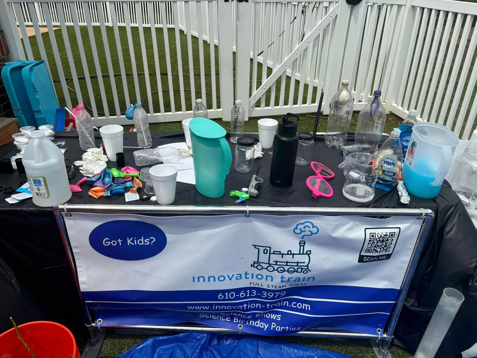 full setup of science show