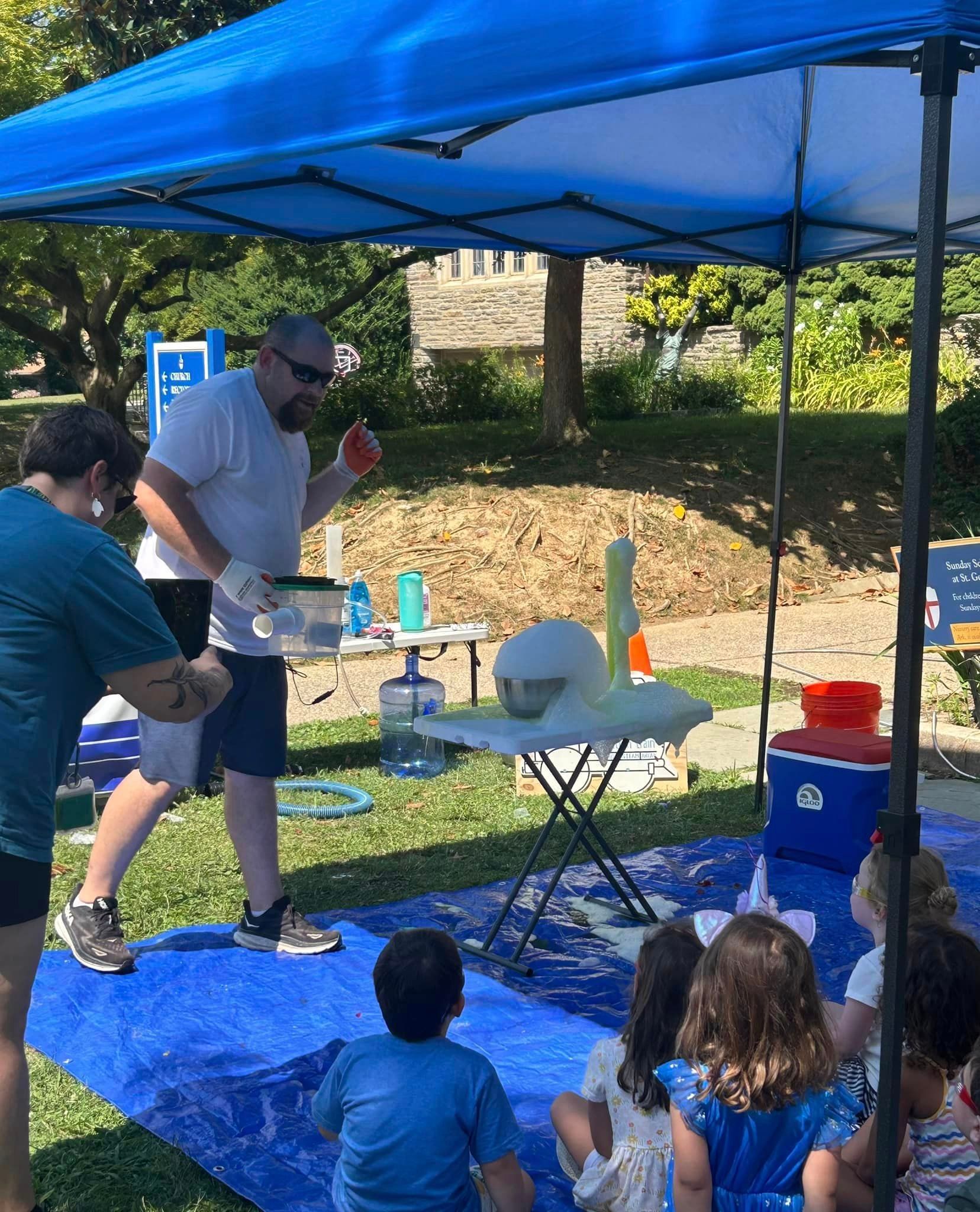 shade for the science party