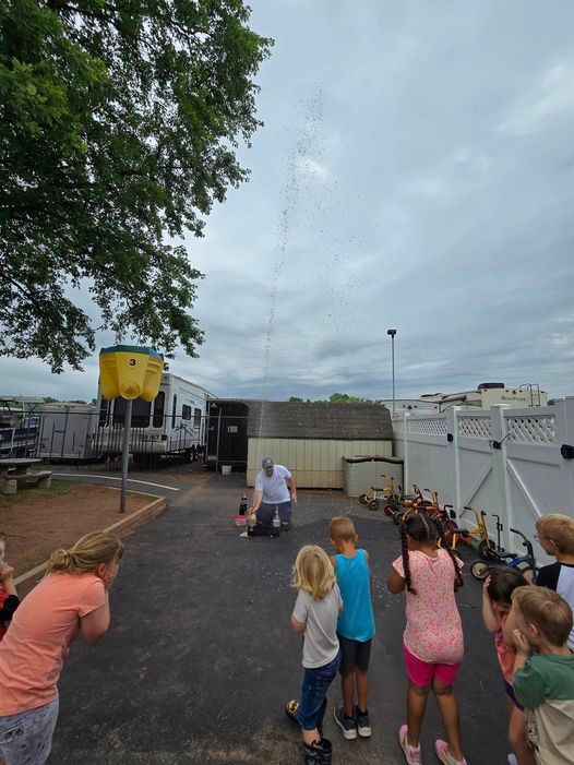 bottle rocket goes high into the air