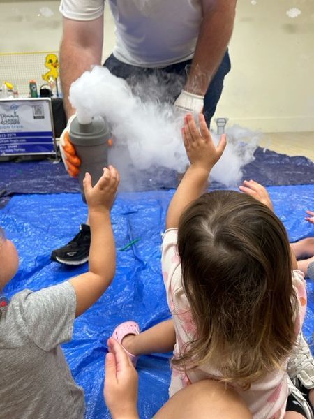 science experiment with rock salt