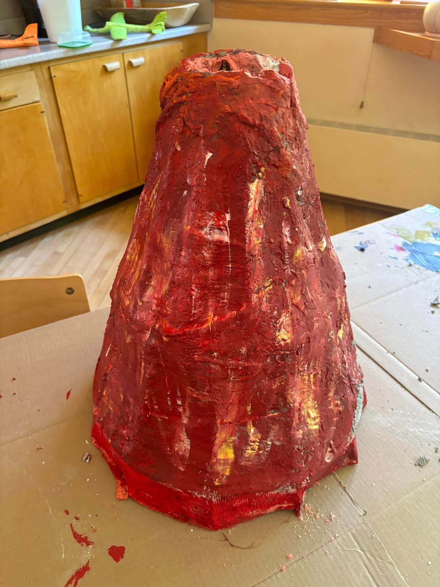 homemade volcano