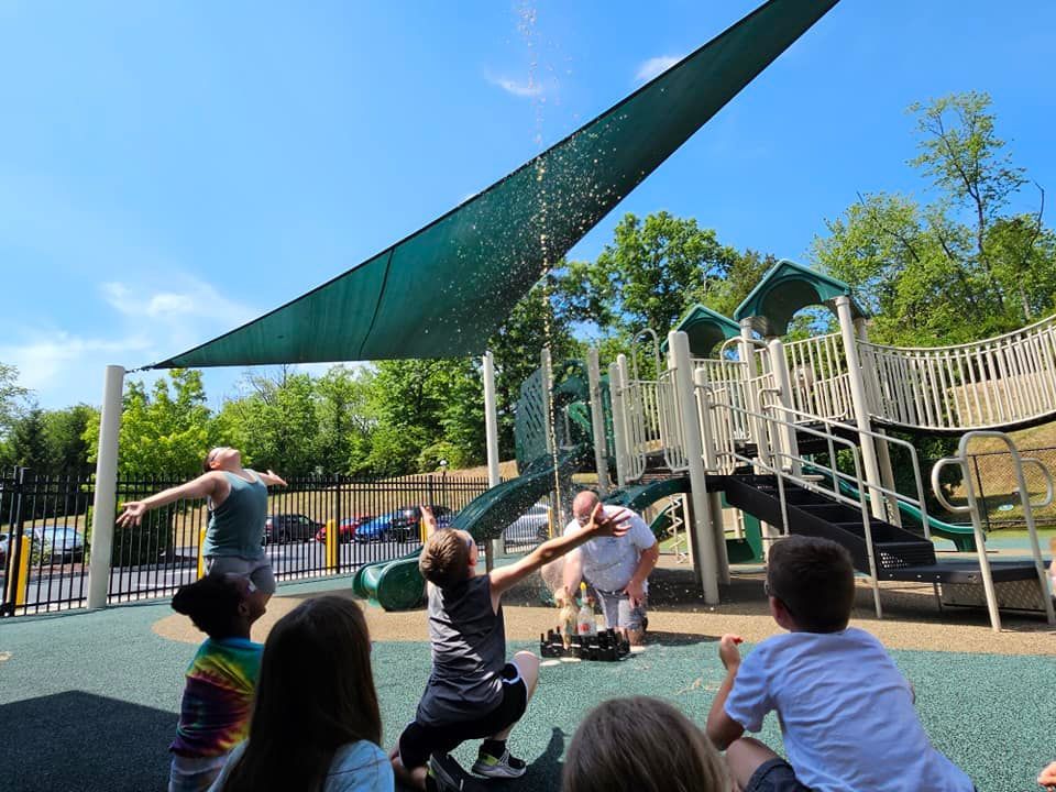 bottle rocket at the playground
