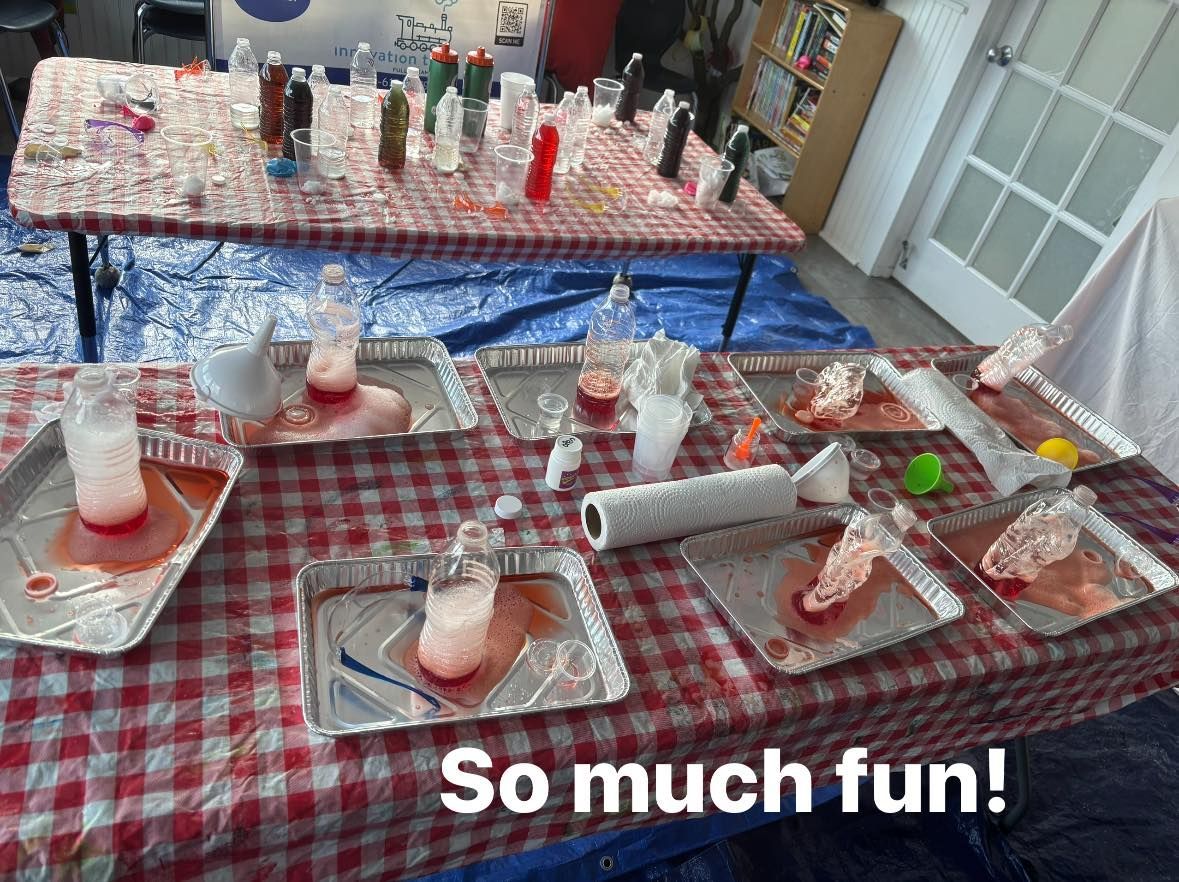trays with bottle setup