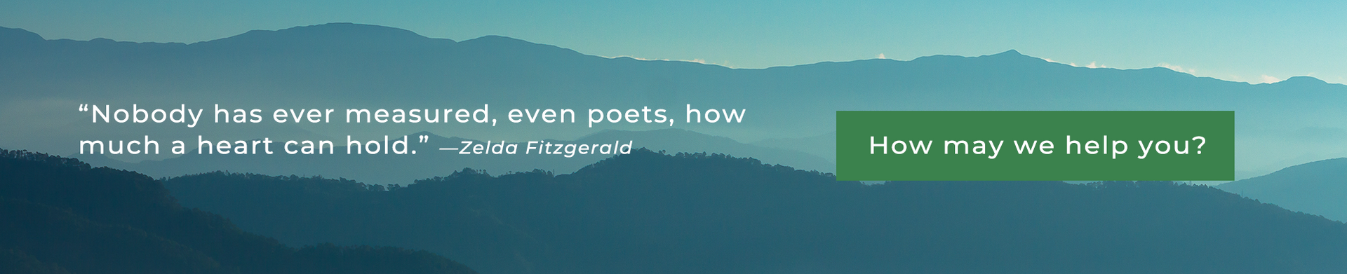 A picture of a mountain range with a quote on it