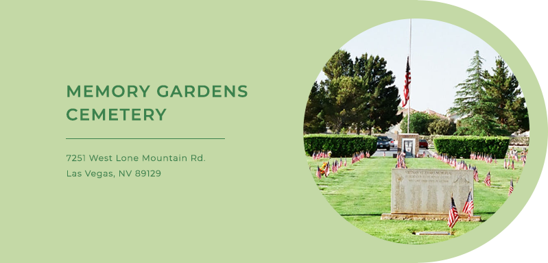 A picture of a cemetery with a flag in the background.