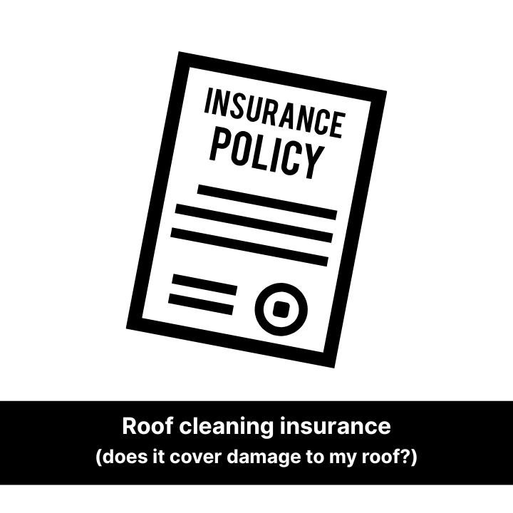 Black and white illustration of an insurance policy document. Text reads 