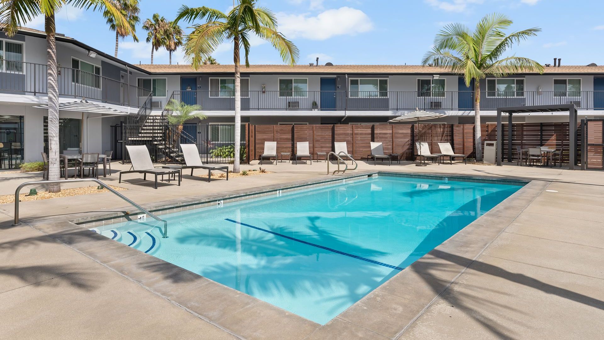 Pool at The Circle Apartments at Long Beach