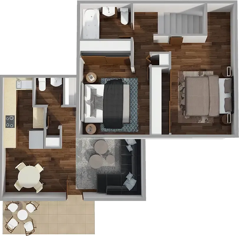 2 Bed | 1.5 Bath