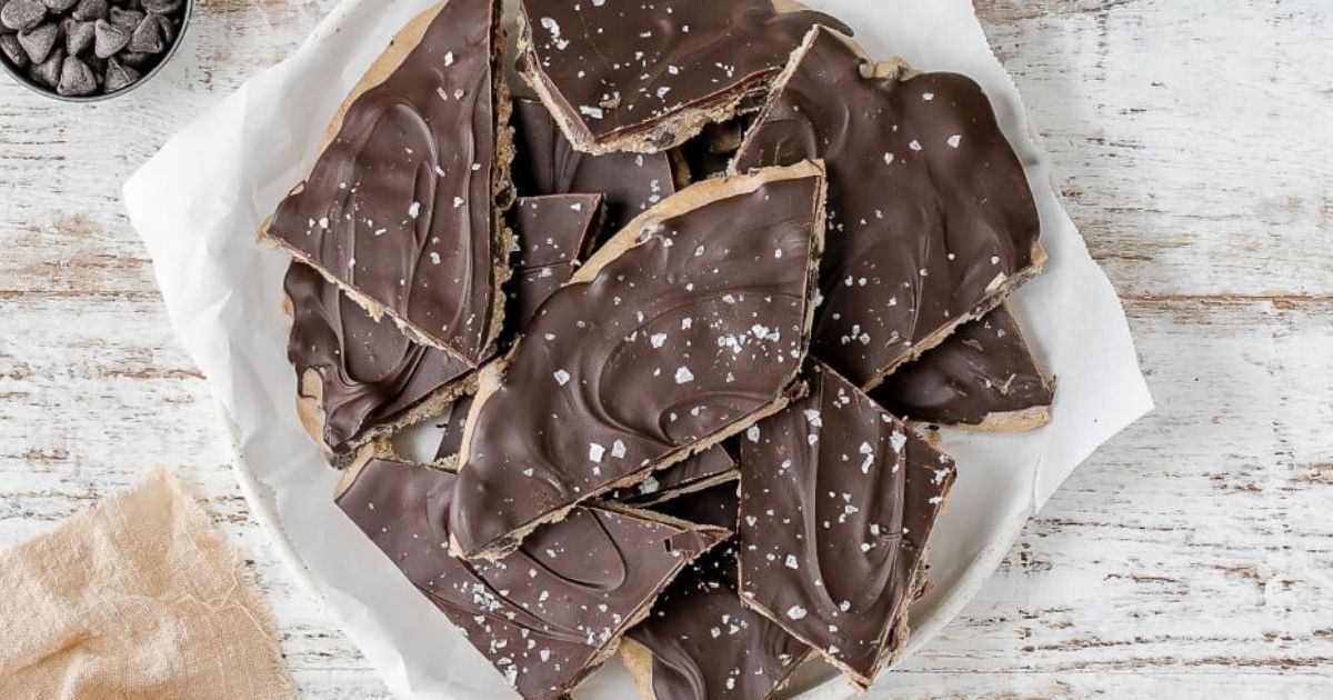 Chocolate Chip Cookie Dough Bark