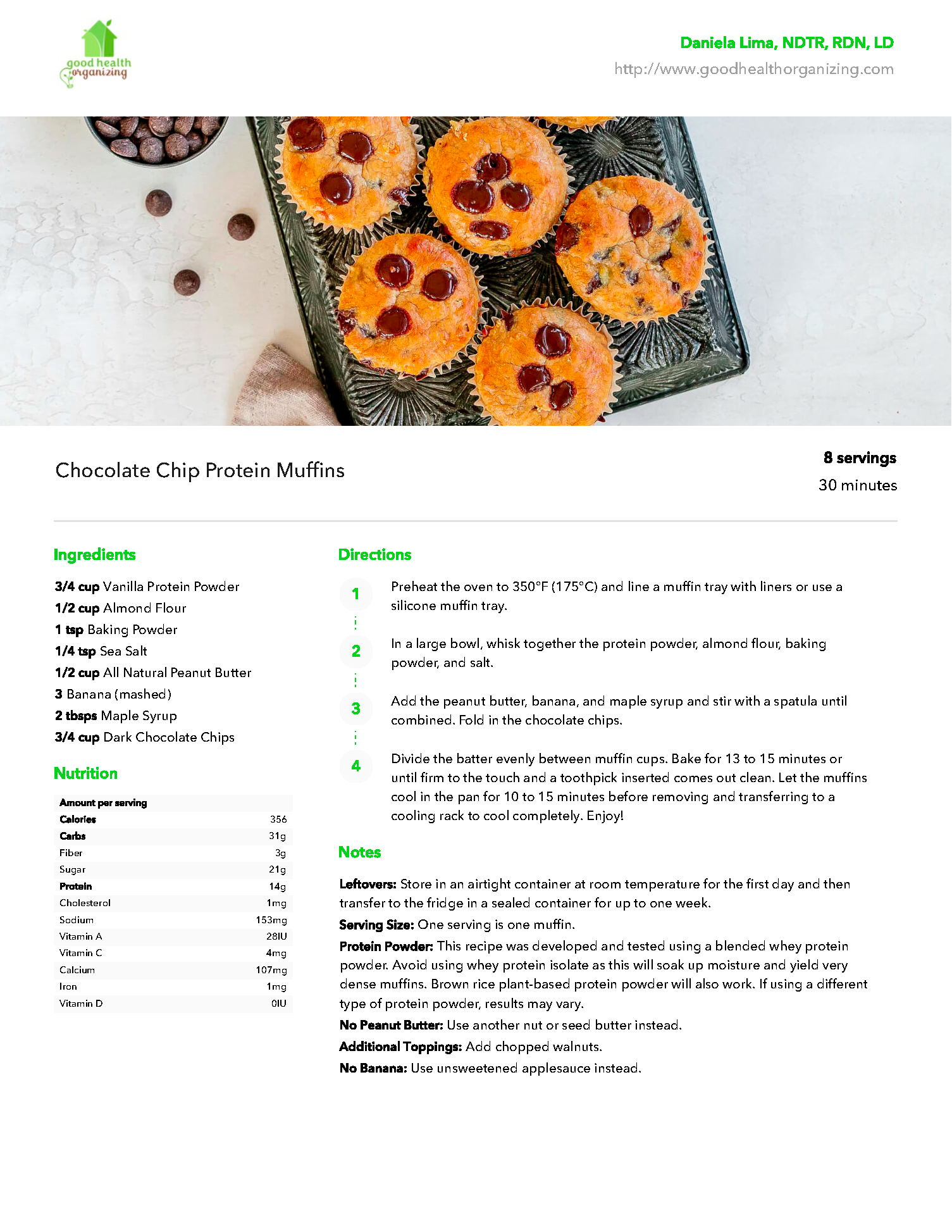 A sheet of paper with a recipe for cupcakes on it.