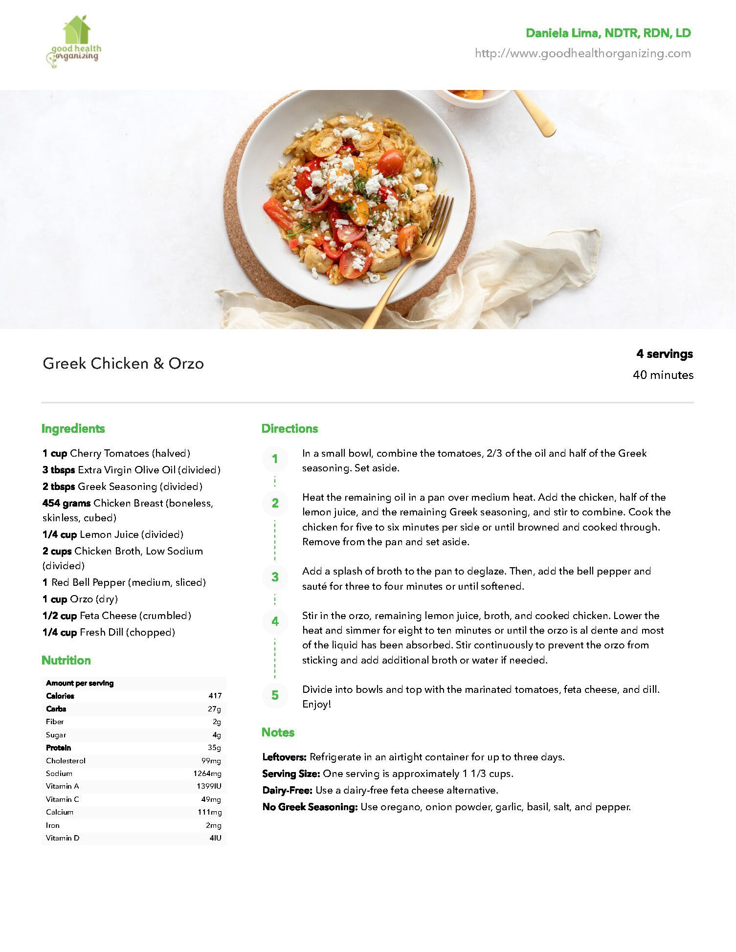 A bowl of food with a fork in it on a table with recipe