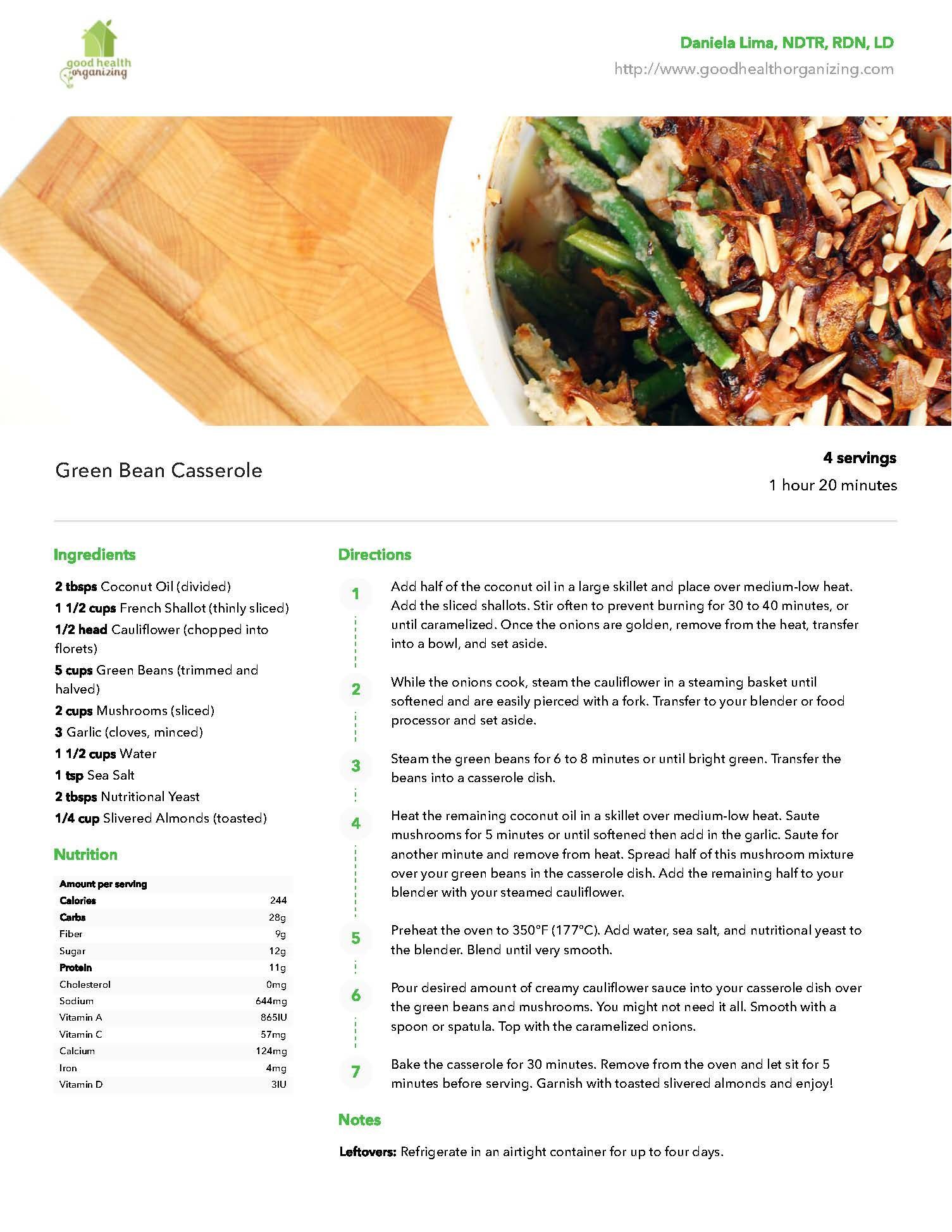 A bowl of food with a fork in it on a table with recipe