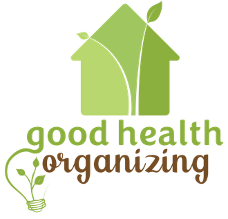 A logo for a company called good health organizing