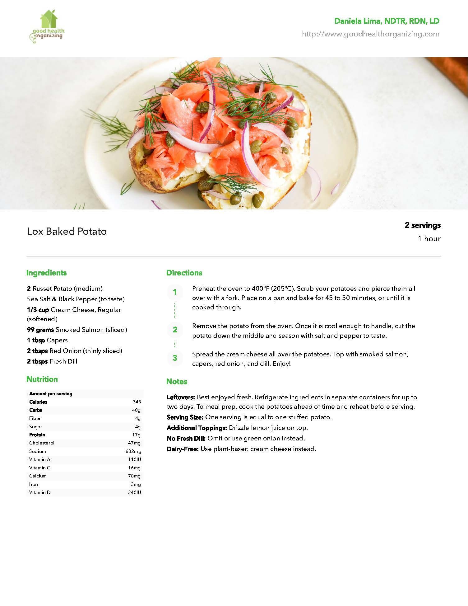 A bowl of food with a fork in it on a table with recipe