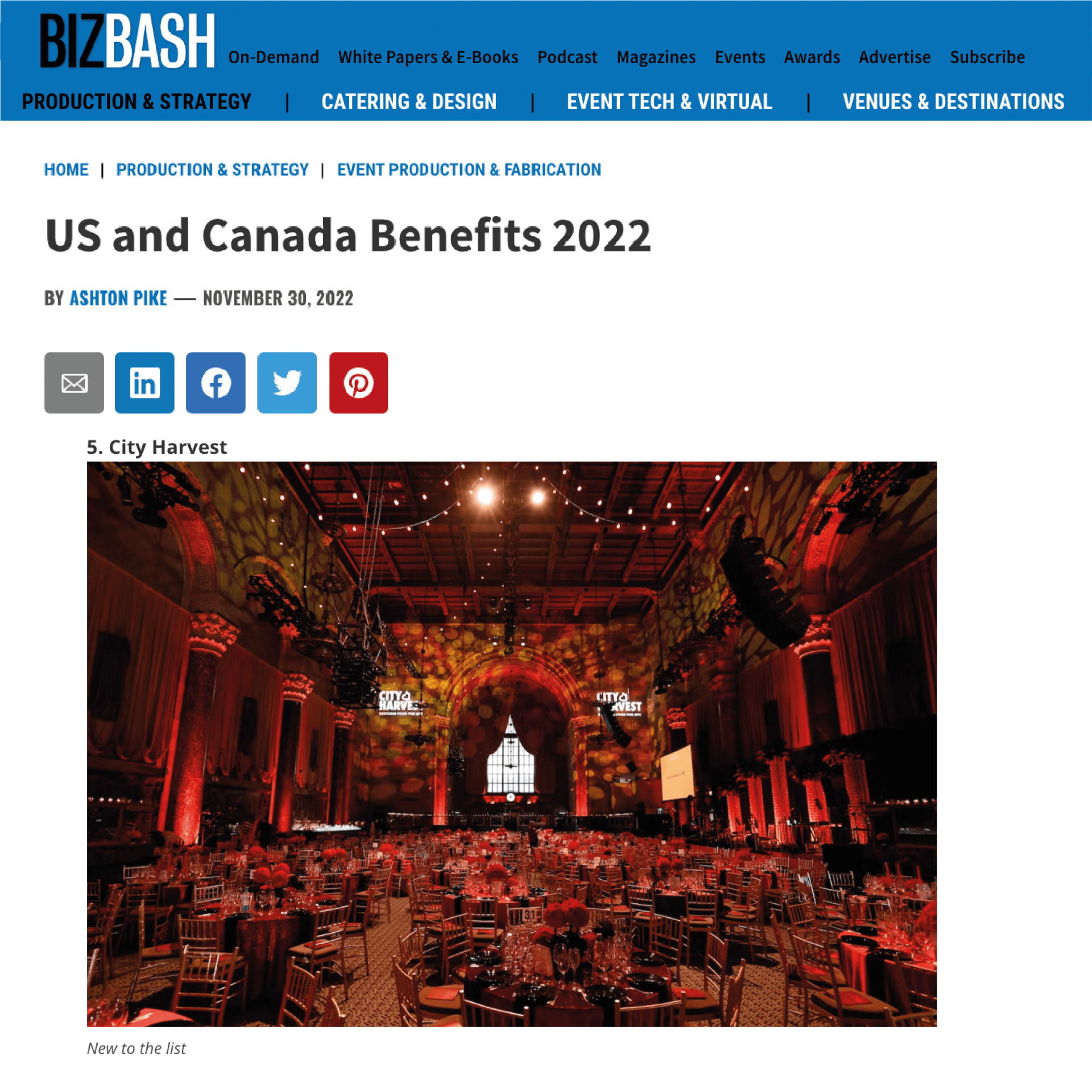City Harvest BizBash